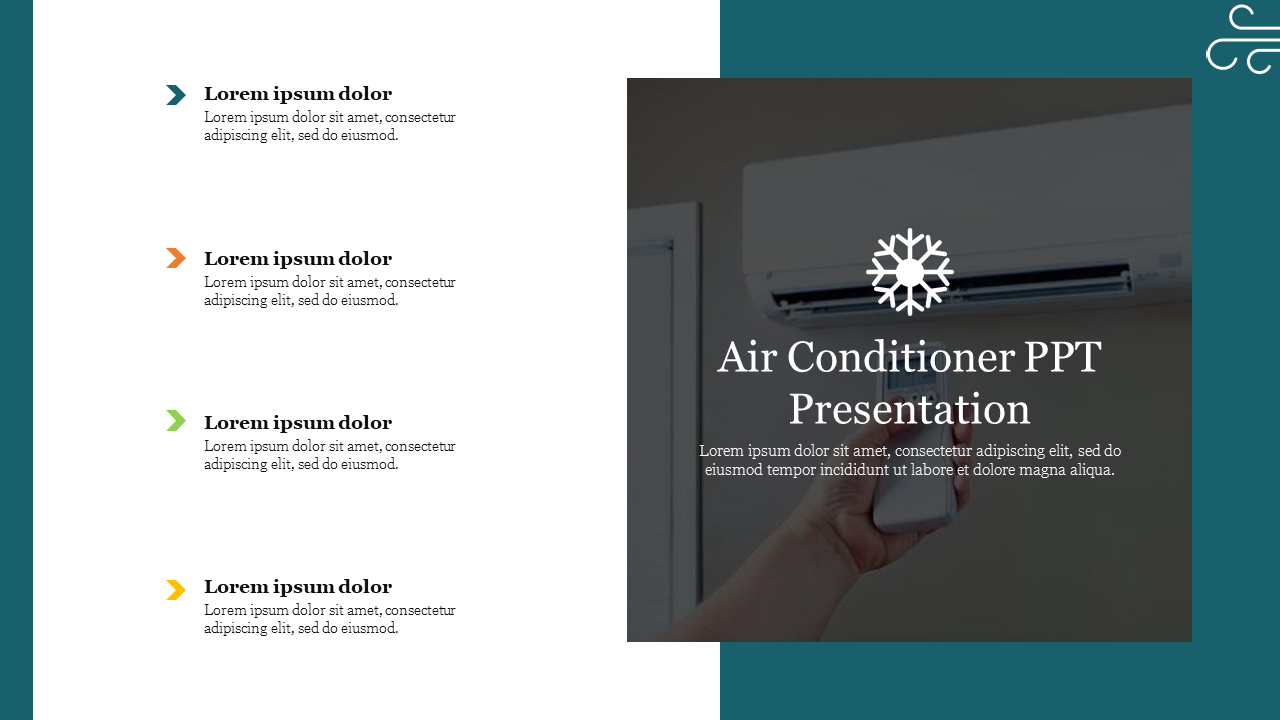 Air Conditioner PPT Presentation Template and Google Slides